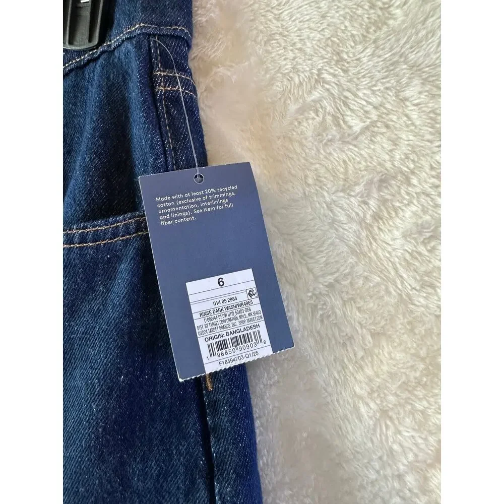NWT Universal Thread High Rise Easy Barrel Jeans 6 Womens